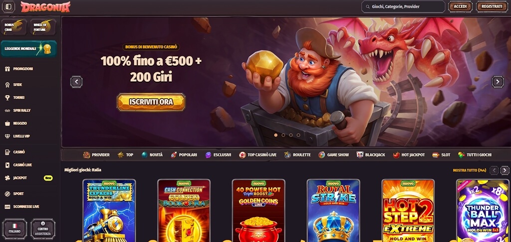 Atrio del Casinò Dragonia