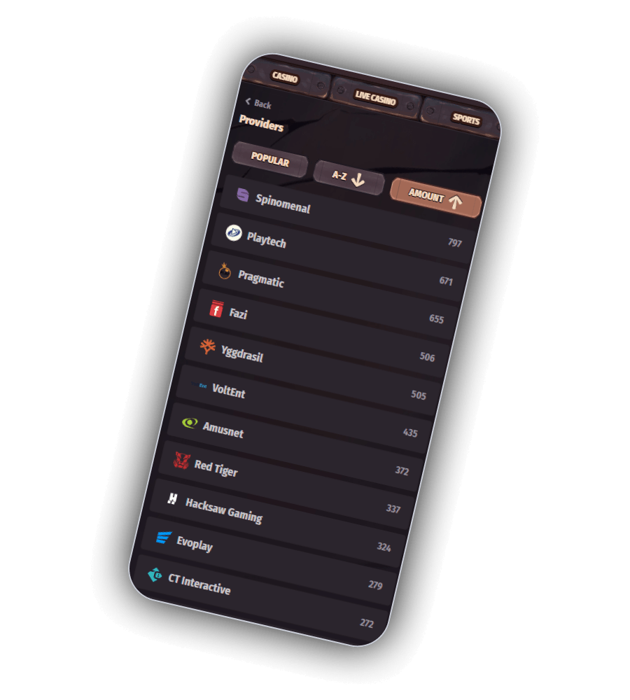 Dragonia Casino Game Providers