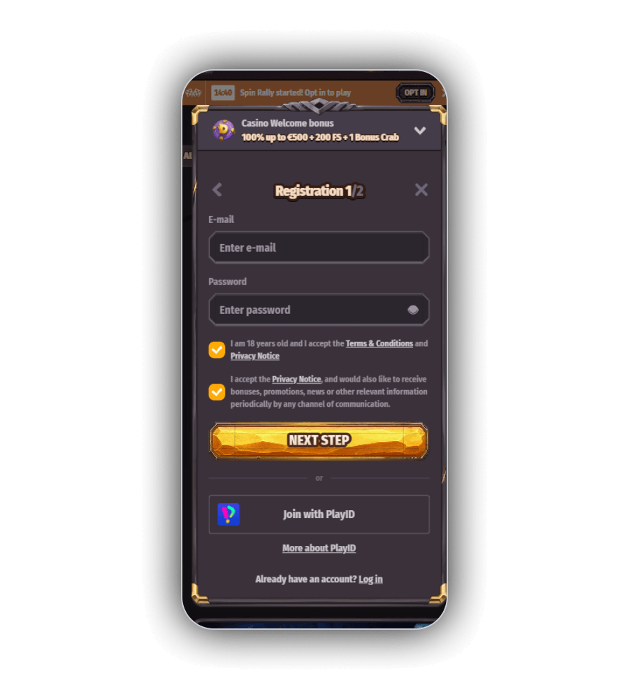 Dragonia Casino Registration
